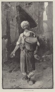 Un venditore di sorbetti al Cairo